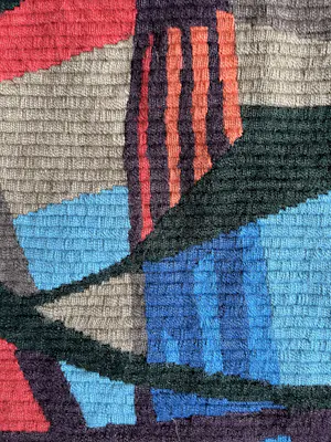 Onbekend - Seventies Welcomme Pernelle abstract wand tapijt kopen? Bied vanaf 50!