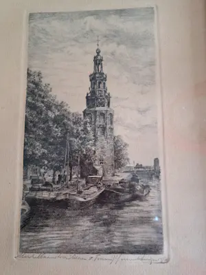 Frans IJserinkhuijsen - 1892-1959) Montelbaanstoren, Amsterdam kopen? Bied vanaf 20!