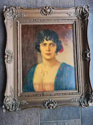 Anton Kaulbach - portret van vrouw verkauft für € 35!