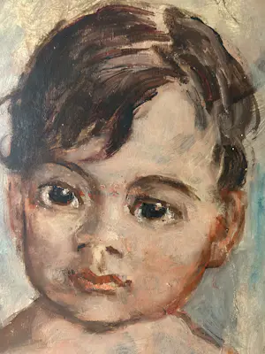 Jacques van Mourik - Kinderportret op paneel kopen? Bied vanaf 60!