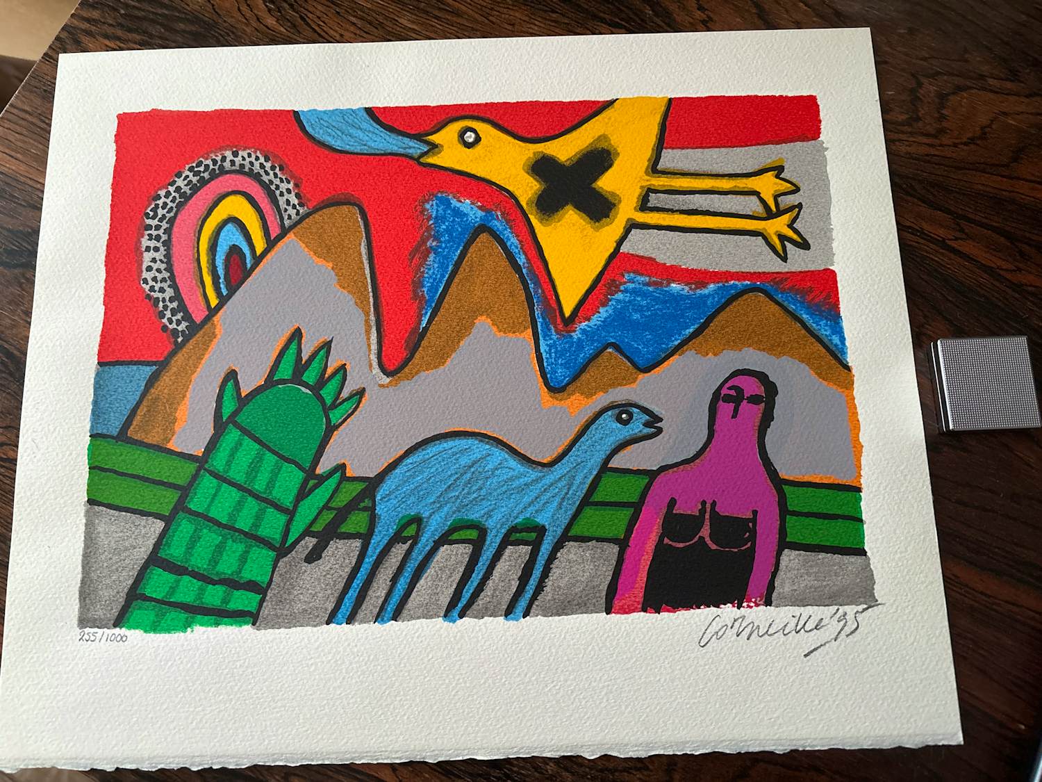 Corneille - Zeefdruk 1995 verkocht voor € 95!