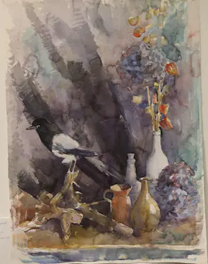 Onbekend - Abstract Waterverf Kunstwerk kopen? Bied vanaf 20!