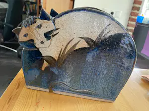 AcheterOnbekend - keramiek vaas - kat? Enchérissez de 40!