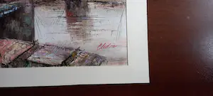 Niet of onleesbaar gesigneerd - New york Brooklyn Bridge kopen? Bied vanaf 1!