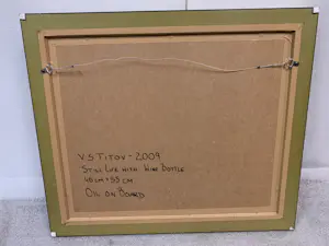 Vladimir Titov - Stilleven met wijnfles/wijnkaraf kopen? Bied vanaf 140!