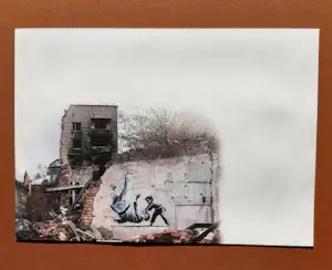 Banksy - FCK PTN! Banksy ingelijst - Complete set kopen? Bied vanaf 120!