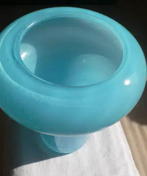 Murano Glas - Mushroom shaped Vase - Light blue in good condition kopen? Bied vanaf 35!