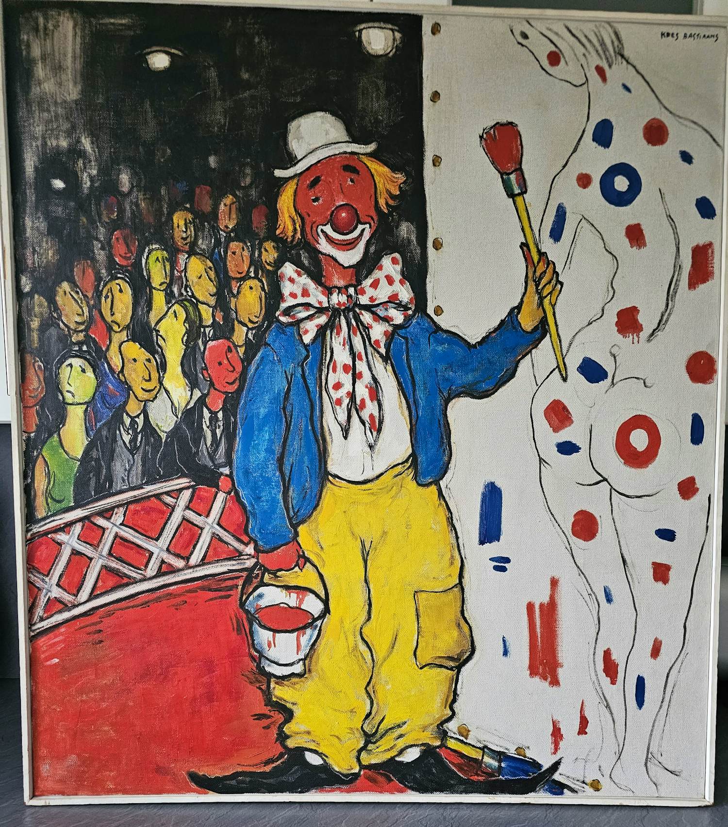 Kees Bastiaans - clown schilderij kopen? Bied vanaf 1300!