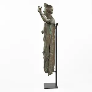 Brons (Onbekend) - Groot beeld van Romeinse keizer op standaard kopen? Bied vanaf 1950!