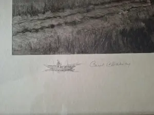 Arnold Marc Gorter - Ets in houten lijst kopen? Bied vanaf 30!