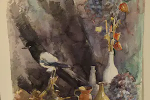 Onbekend - Abstract Waterverf Kunstwerk kopen? Bied vanaf 20!