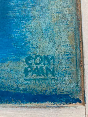 Pieter Compaan - Blauw met rood kopen? Bied vanaf 150!