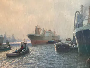 Jacobus Leonardus van der Meide - Harbour view kopen? Bied vanaf 125!