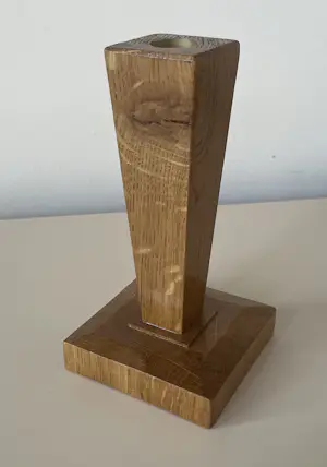 Onbekend - Twee houten art deco kandelaren kopen? Bied vanaf 20!