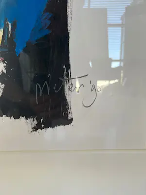 Pieter Vermeulen - Blauwe tafel kopen? Bied vanaf 80!