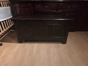 Curiosa - antieke gesculpteerde koffer kopen? Bied vanaf 200!