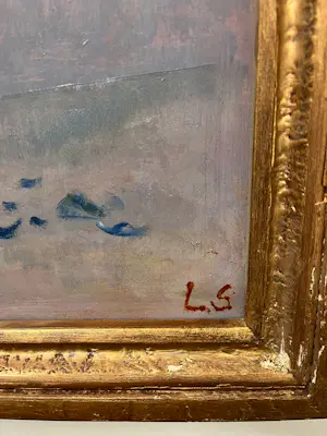 Onbekend - gesigneerd LS, stilleven met vaas met bloemen kopen? Bied vanaf 60!