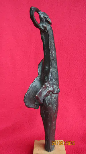 Brons (Onbekend) - Man en vrouw in de wind. kopen? Bied vanaf 150!