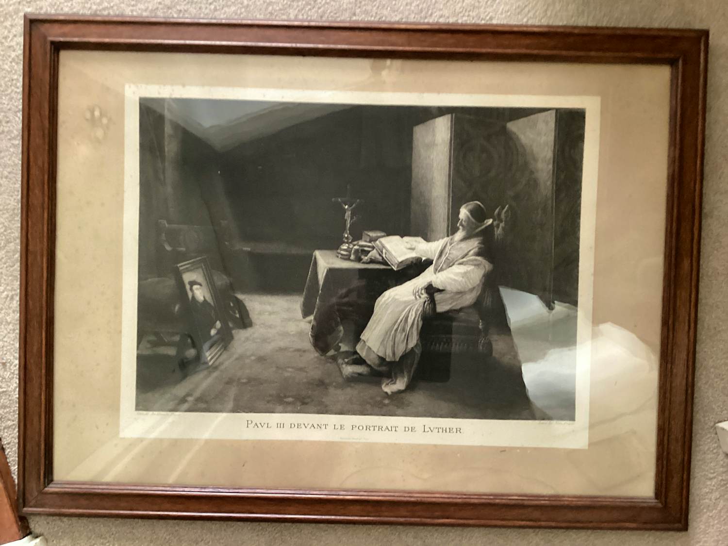 Onbekend - Het portret van Paus Paulus de derde voor het portret van Luther kopen? Bied vanaf 100!