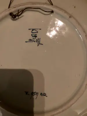 Porceleyne Fles - Antiek Polychroom sierbord kopen? Bied vanaf 200!