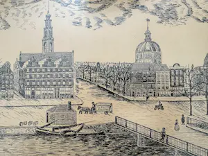 Onbekend - Stadsgezicht van Amsterdam kopen? Bied vanaf 35!