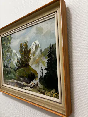 Buy Onbekend - Olieverfschilderij - Hand gesigneerd - 1963? Bid from 20!