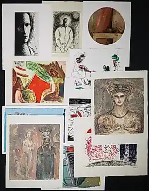 Diverse kunstenaars - Ger Lataster, Katrien Caymax e.a.! LOT van 11 grafische werken! kaufen? Bieten Sie von 100!