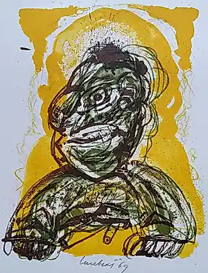 Lucebert - gesigneerde litho verkauft für € 199!