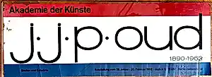 Jacobus Johannes Pieter Oud - Affiche Akademie der Künste Berlijn 1966. kopen? Bied vanaf 150!