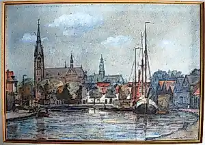 Henriëtte Marcus - Haarlem met de Spaarnekerk - 1918 kopen? Bied vanaf 75!