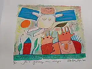 Buy Wouter Stips - Zeefdruk, Titel, Yes yes, she's my angel? Bid from 45!