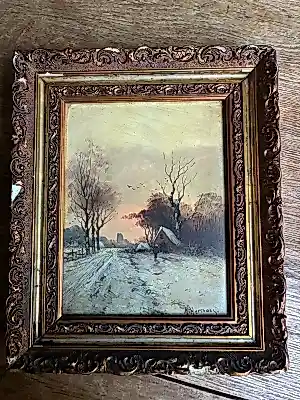 H. Hermans - Winterlandschap kopen? Bied vanaf 30!