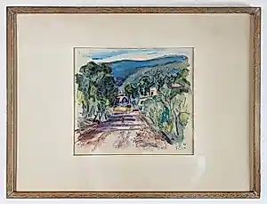 Buy Ruurd Elzer - Zuidelijk landschap met kind? Bid from 250!