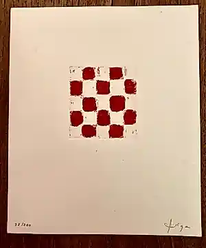 Buy JCJ VANDERHEYDEN - Red Checkerboard? Bid from 150!