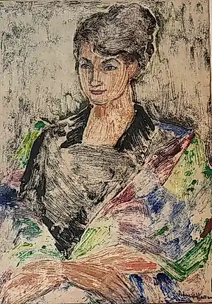 Buy Nan van Hattum - (portret van een vrouw)? Bid from 65!