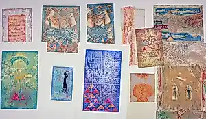 Chabab Tayefeh Mohajer - Gemengde druktechniek, Lot van 11 abstracte composities kaufen? Bieten Sie von 300!