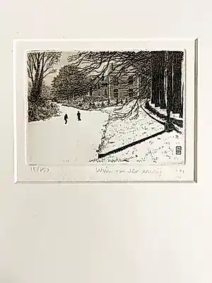 Wim van der Meij - Sneeuwlandschap kopen? Bied vanaf 30!