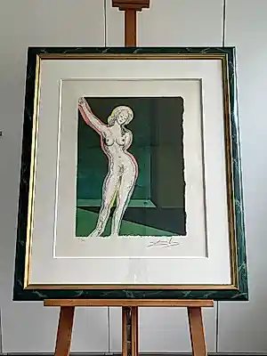 Salvador Dali - The Marquis de Sade portfolio - Brave Cecile - 1969 verkocht voor € 835!