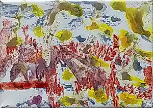 Buy Paul Louis van den Bergh - "In zee” - Acryl op linnen - Gesigneerd? Bid from 100!
