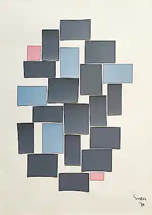 Siep van den Berg - Abstracte collage verkauft für € 250!