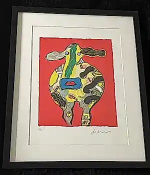 Peter Diem - Bonte Koe verkocht voor € 85!