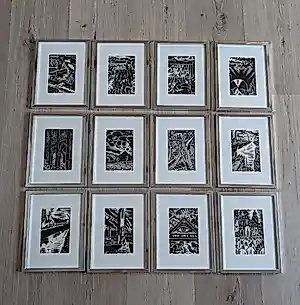 AcheterFrans Masereel - 12 houtsnedes - Mijn Land? Enchérissez de 180!