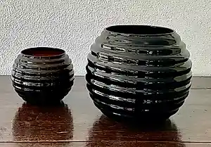 AcheterGlasfabriek De Rupel Boom - Twee geribbelde vazen? Enchérissez de 39!