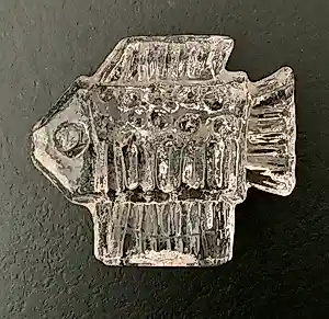 Pukeberg Glass - Glazen vis verkauft für € 50!