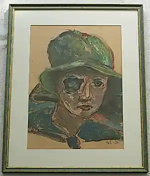Gösta Bohm - Ingelijst, olieverf , monotype , Portret – 1936 verkauft für € 80!