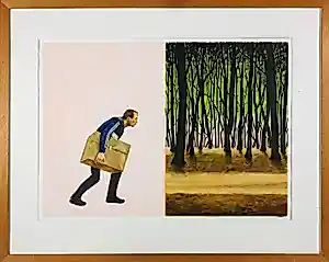 Erlend Steiner Lovisa - Gouache, Op zoek - Ingelijst kaufen? Bieten Sie von 150!