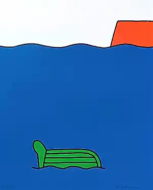 Dick Bruna - Omgeslagen bootje, handgesigneerde zeefdruk kaufen? Bieten Sie von 350!