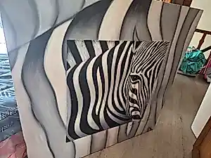 Lee Reynolds Burr - Zebra zwart wit kaufen? Bieten Sie von 85!