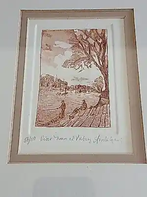 Wilfred Crawford Applebey - De Theems bij Putney – Toegeschreven aan Wilfred Crawford Appleby (ca. 1925) kopen? Bied vanaf 35!