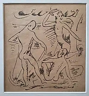 Max Pechstein - Baders. Uit Das Kunstblatt. kaufen? Bieten Sie von 189!